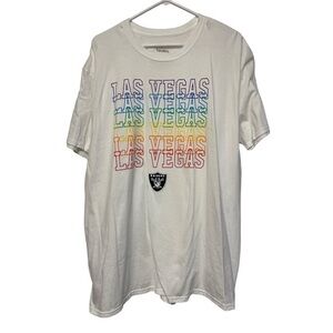 Las Vegas Raiders Football Fanatics City Pride White Shirt Size 2XL EUC #2429